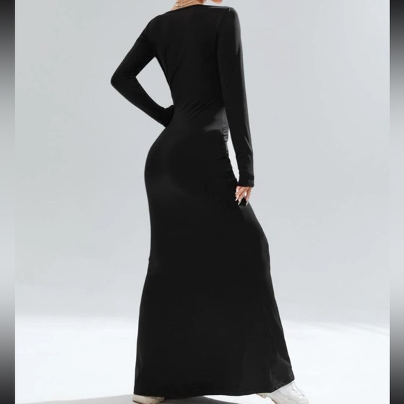 Sexy Square Neck Mermaid Hem Bodycon Dress - Picture 3 of 6